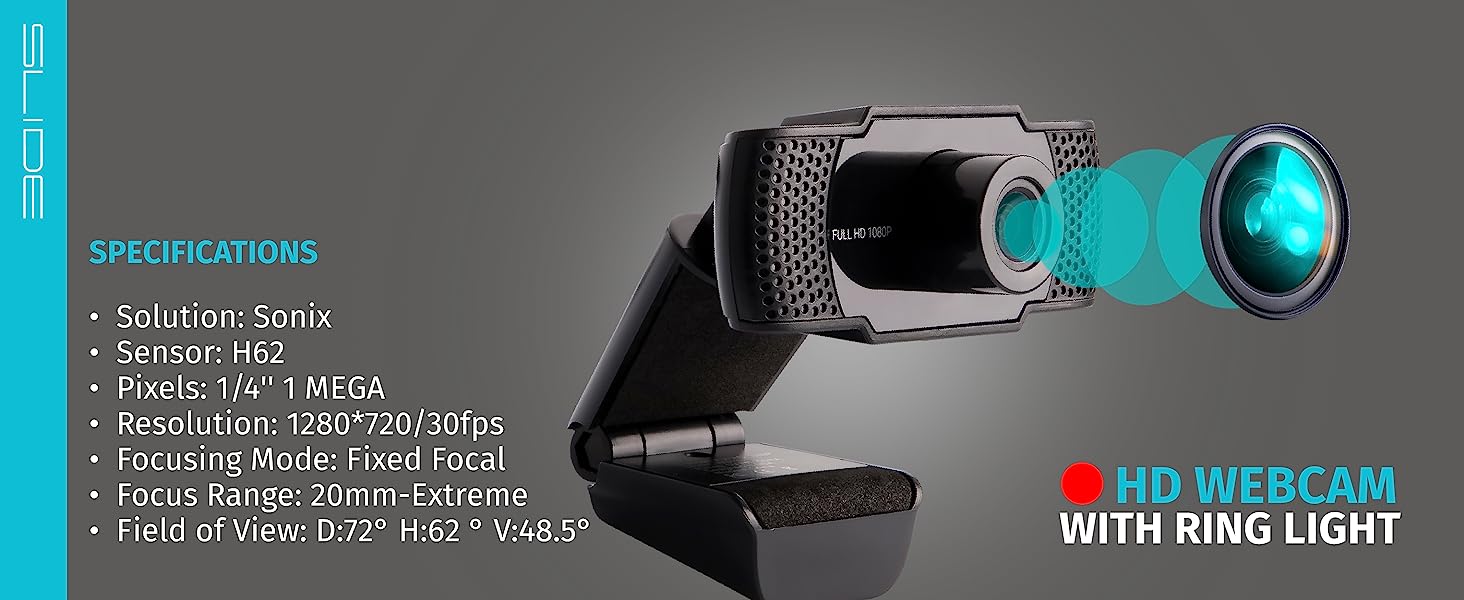 SLIDE CWB13 USB 2.0 HD Webcam